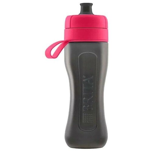 фото Бутылка-водоочиститель brita fill&go active, розовый/черный, 0.6 л