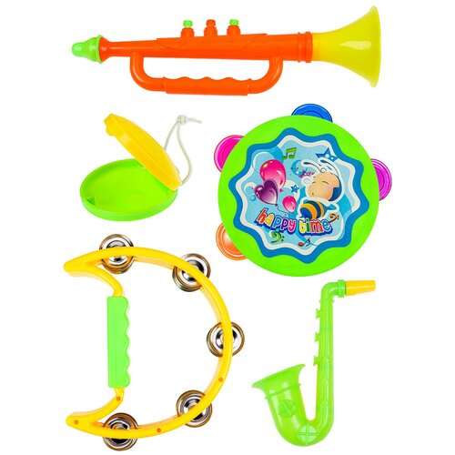 фото Набор музыкальных инструментов "маленький оркестр 5" (5 предметов) китай (игрушки)