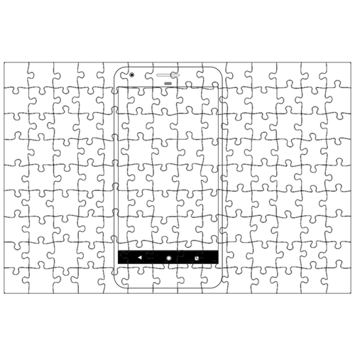 фото Магнитный пазл 27x18см."умный телефон, мобильный экран, телефон" на холодильник lotsprints