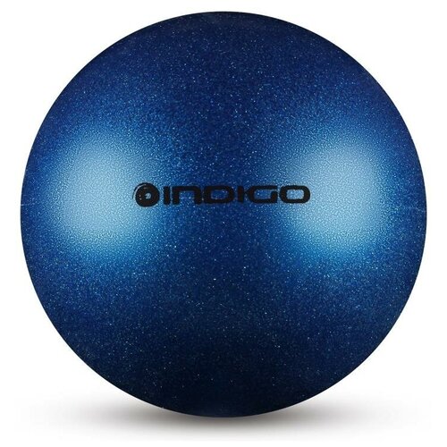 фото Мяч для художественной гимнастики indigo металлик 300 г in119 15 см синий с блестками