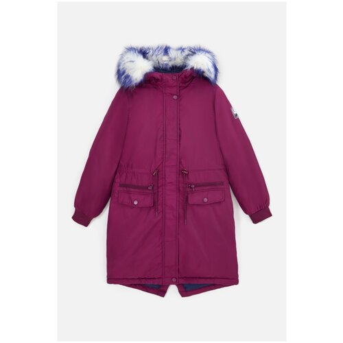 фото Куртка детская для девочек acoola бордовая, размер 146