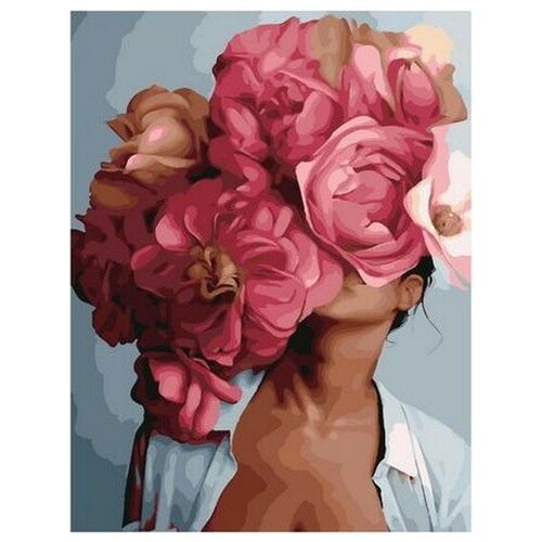 фото Картина по номерам на холсте paintboy "девушка-цветок.кокетство (худ. джадд эми)", 40х50 см, gx-29276