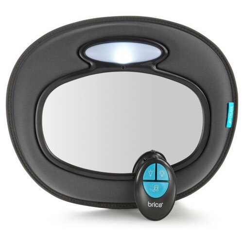 фото Brica зеркало контроля за ребёнком музыкальное night light baby in-sight mirror черный munchkin