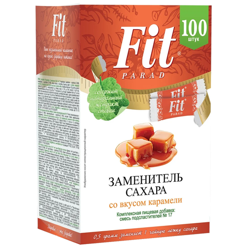 фото Fit parad сахарозаменитель №17 со вкусом карамели порошок 50 г 1 шт. 100 шт.