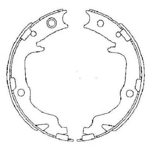 фото Комплект колодкок стояночного тормоза textar 91073400