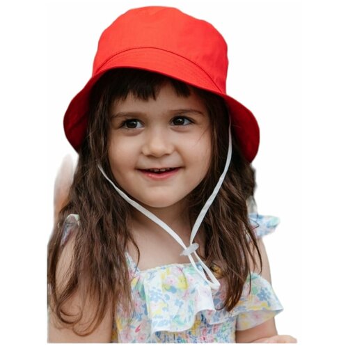 фото Панама шляпа детская летняя для девочки мальчика малышей подростка панамка от солнца море в подарок,красный,1,5-3 года chapken