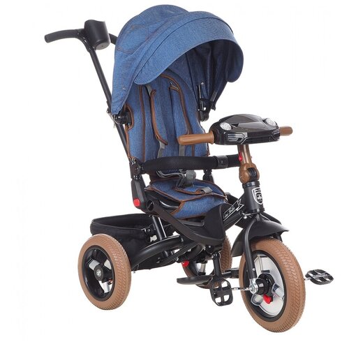 фото Трехколесный велосипед mars mini trike transformer t400/2019, jeans light blue