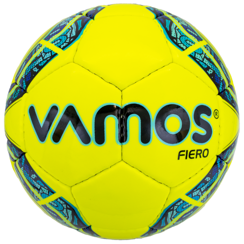 фото Мяч футбольный vamos fiero №3 , 3 размер, желтый, синий