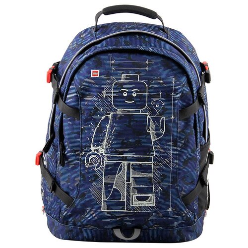 фото Lego рюкзак tech teen minifigures, blue camo