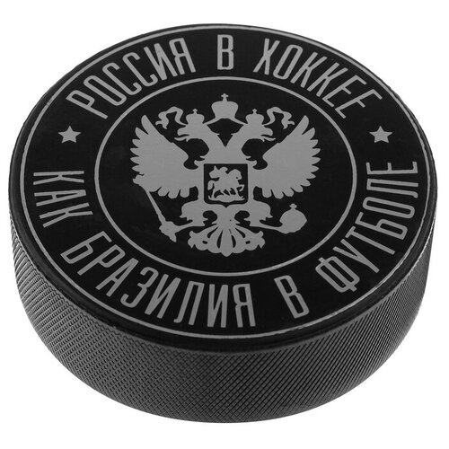 фото Шайба onlitop герб (4481512) черный с логотипом