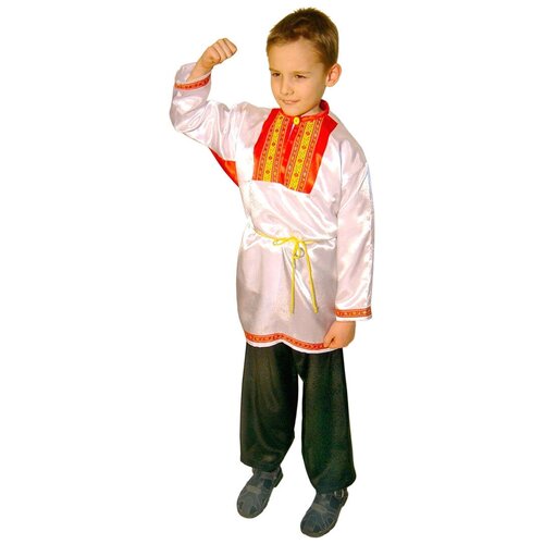 фото Костюм русский народный для мальчика (атлас) детский, 104-134 см волшебный мир