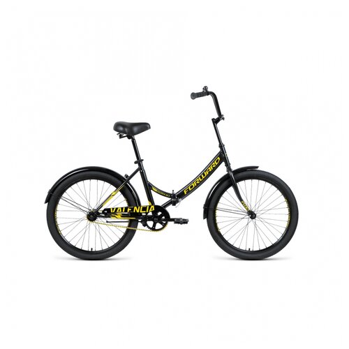 фото Велосипед складной 24" forward valenсia 24 x рама 16" чёрный/золотой 1 скорость rbkw1c241001