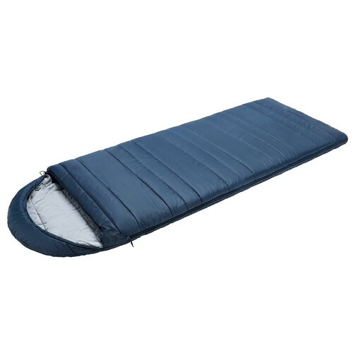 фото Спальный мешок -20 с капюшоном 220x150 см / кокон до -20 / спальник для охоты / спальник для рыбалки / тёплый спальный мешок до - 20 синий no name