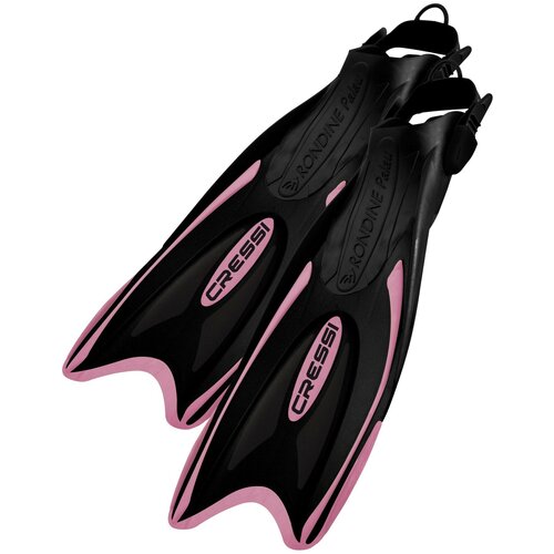 фото Ласты для плавания cressi palau черно-розовые, с регулируемой пяткой