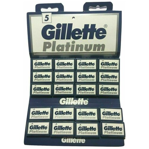 фото Gillette rubie platinum лезвия 20*5шт.