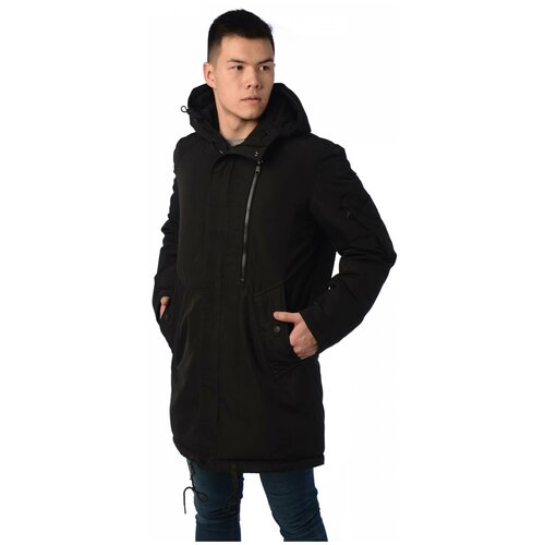 фото Зимняя куртка мужская fanfaroni 18142 размер 52, черный