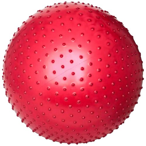 фото Мяч гимнастический массажный фитбол цвет красный для фитнеса гимнастики аэробики массажа 65 см jb0206584 компания друзей