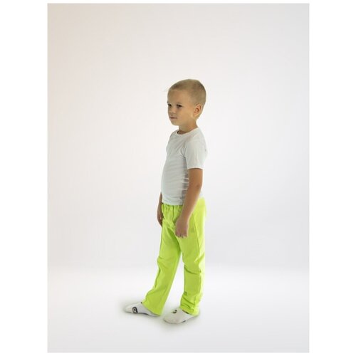 фото Трикотажные брюки со стрелками тайны малышей, без карманов, размер 116