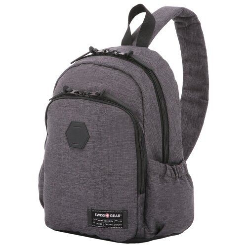 фото Рюкзак swissgear 13'', cерый, ткань grey heather/ полиэстер 600d pu , 25х14х35 см, 12 л