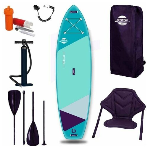 фото Sup доска надувная с веслом adventum 10'8 teal 2023