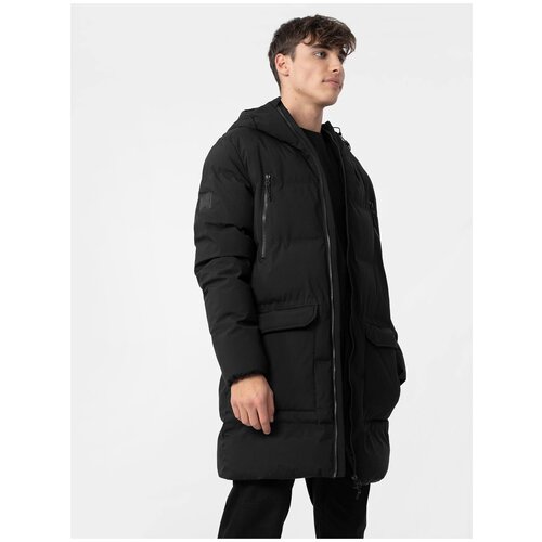 фото Куртка 4f, демисезон/зима, силуэт прямой, размер m, черный