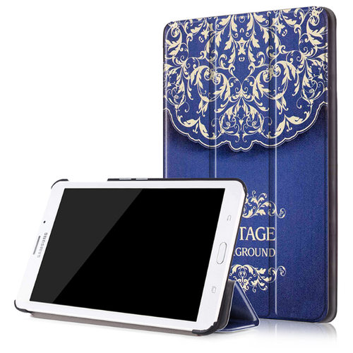 фото Чехол-футляр mypads для samsung galaxy tab e 8.0 sm-t377 с трансформацией в подставку тематика книга в винтажном стиле