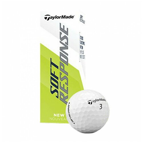 фото Мяч для гольфа "taylormade 20 soft response glb", арт. m7178301, белый, 3шт в упак.