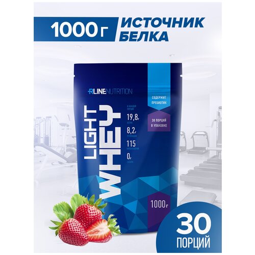 фото Протеин rlinesportnutrition light whey, 1000 гр., клубника