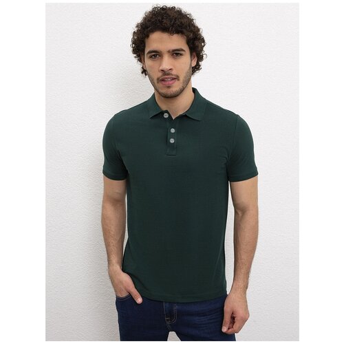 фото Рубашка поло тёмно-зелёная. размер:s тм - sardoba tekstil