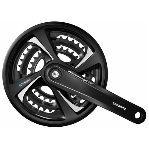 фото Система shimano fc-tx801 7/8ск (квадрат, 175мм, 48/38/28t, защита)