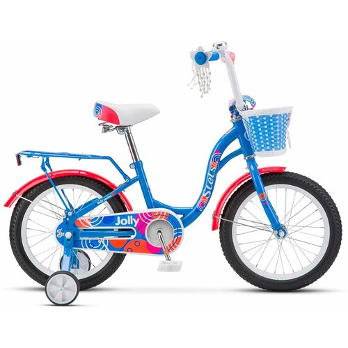 фото Велосипед детский двухколесный 16" stels jolly v010 синий для детей от 4 до 6 лет на рост 100-125см (требует финальной сборки)