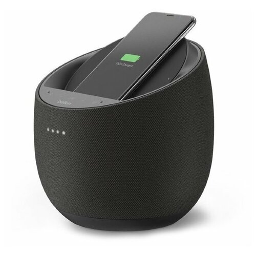 фото Belkin soundform elite hi- fi smart speaker + беспроводное зарядное устройство black (g1s0001tt- blkv2)