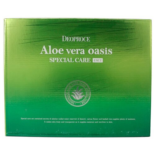 фото Deoproce набор aloe vera oasis special care 4 set