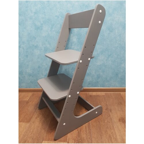 фото Растущий стул серый smart wood designs