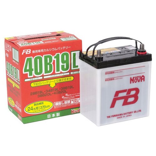 фото Автомобильный аккумулятор furukawa battery super nova 40b19l