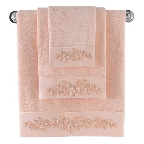 фото Soft cotton полотенце alphonsine цвет: персиковый (50х100 см)