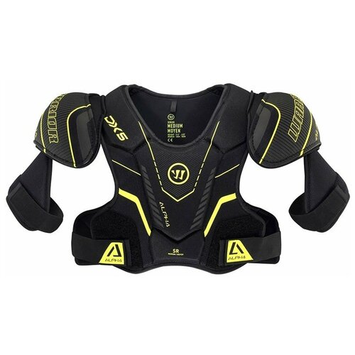 фото Защита груди/плеч "warrior alpha dx5 jr shoulder pads" арт.dx5spjr9-s,р.s,пласт.,синт.пен,пол.,чер