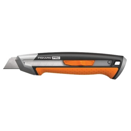 фото Нож пистолетный усиленный fiskars carbonmax, с автофиксатором, 18 мм