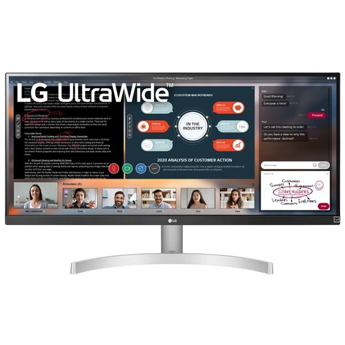 фото Lg lg монитор 29" lg 29wn600-w silver (ips, led, wide, 2560x1080, 75hz, 5ms, 178°/178°, 250 cd/m, 100,000,