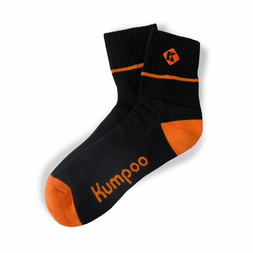 фото Носки kumpoo, размер 41/42, черный, оранжевый
