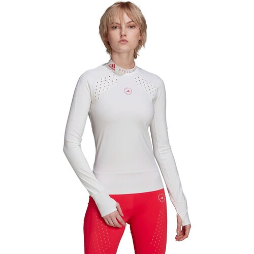 фото Лонгслив adidas by stella mccartney truepurpose long sleeve top, силуэт прилегающий, размер xs int, белый