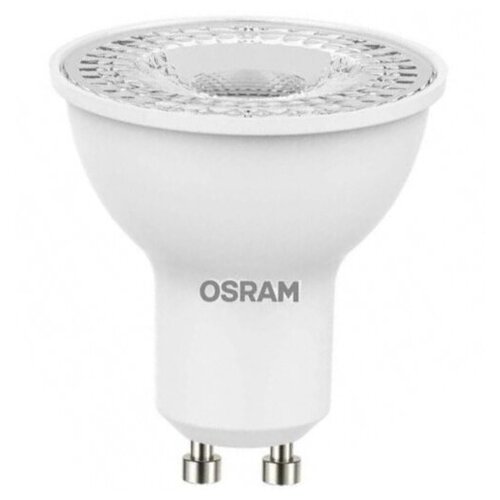 фото Лампа osram led star gu10 par16 5вт, светодиодная led, 370 лм, эквивалент 50вт, нейтральный свет 4000к