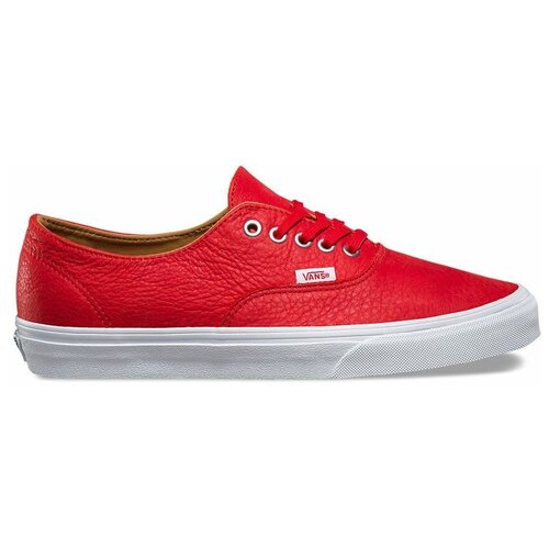 фото Кожаные кеды vans authentic decon (premium leather) va38epmrv красные (36)