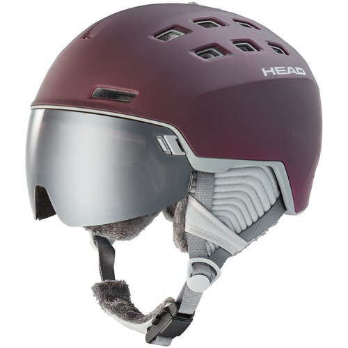 фото Шлем защитный head rachel 5k + sparelens 2021/2022, р. m/l (56 - 59 см), burgundy