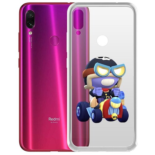 фото Чехол-накладка clear case brawl stars-безумный карл для xiaomi redmi note 7 krutoff group