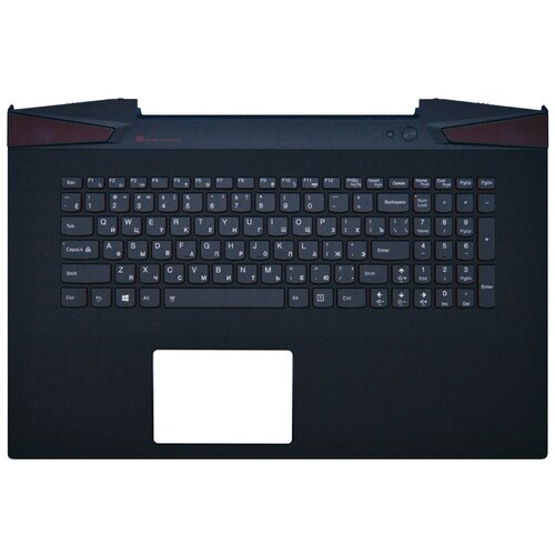 фото Клавиатура для ноутбука lenovo ideapad y70-70 черная топ-панель с подсветкой