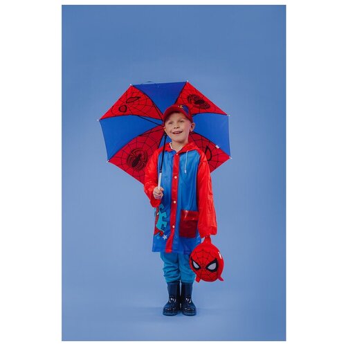 фото Дождевик детский, человек-паук, размер l без бренда