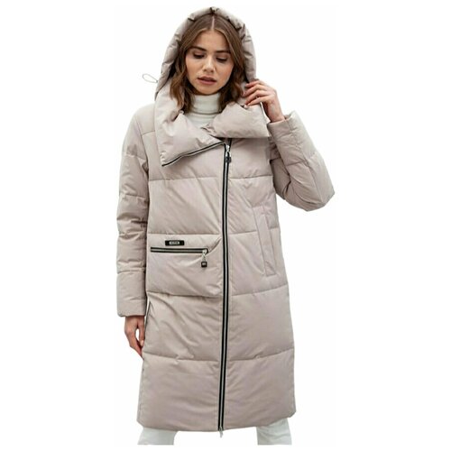фото Женское зимнее пальто malinardi, цвет бежевый, размер xl