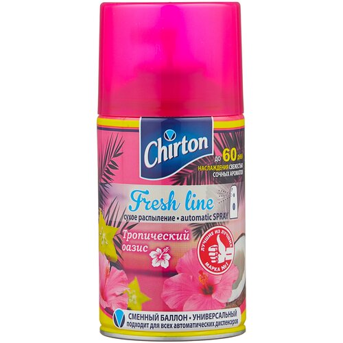 фото Chirton сменный баллон fresh line тропический оазис, 250 мл