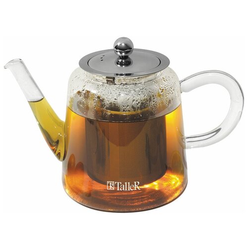 фото Taller заварочный чайник эрилл tr-1375 1 л, прозрачный